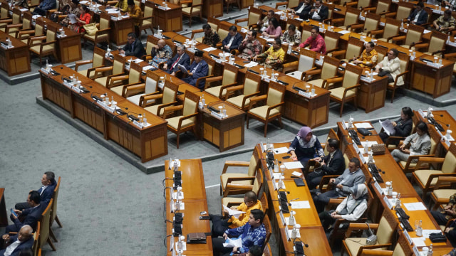 Suasana Rapat Paripurna Ke-8 DPR RI Masa Persidangan II Tahun Sidang 2019-2020 di Kompleks Parlemen, Senayan, Jakarta, Rabu (22/1). Foto: Irfan Adi Saputra/kumparan