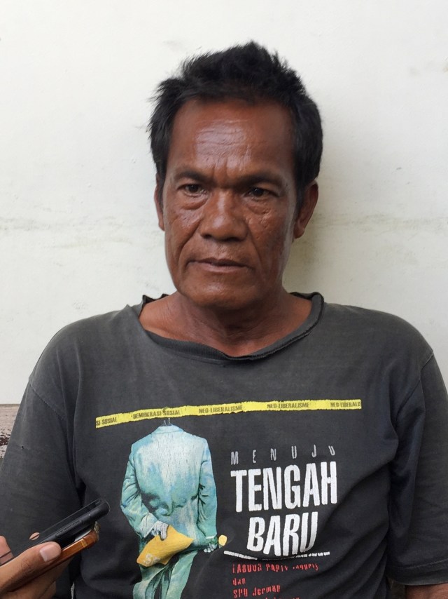 Ngadirin, penganiaya Nenek Rubingah di Pasar Gendeng, Yogyakarta. Foto: Arfiansyah Panji Purnandaru/kumparan