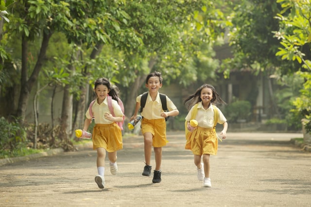 com-Ilustrasi anak semangat sekolah Foto: dok. Dancow