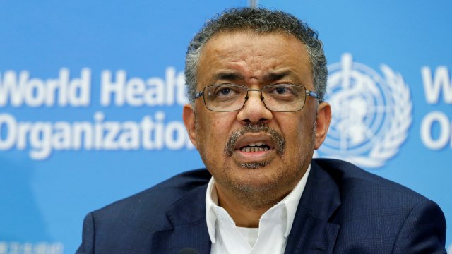 Kepala WHO, Tedros Adhanom Ghebreyesus. Foto: AFP/PIERRE ALBOUY