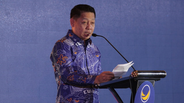 Ketua DPW NasDem Sulawesi Selatan Rusdi Masse Mappasesu. Foto: Rafyq Panjaitan/kumparan