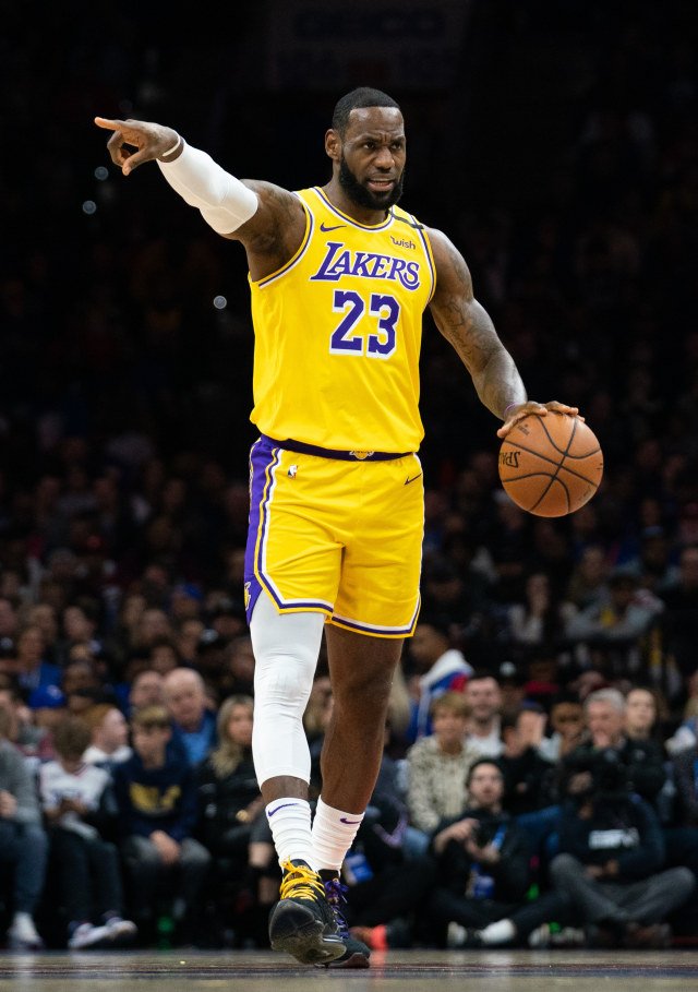 Bintang Los Angeles Lakers, LeBron James. Foto: Bill Streicher-USA TODAY Sports