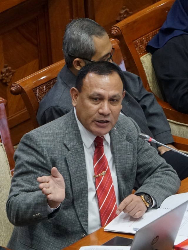 Ketua Komisi Pemberantasan Korupsi (KPK) Firli Bahuri mengikuti rapat dengar pendapat (RDP) dengan Komisi III DPR RI di Komplek Parlemen, Jakarta, Senin (27/1). Foto: Fanny Kusumawardhani/kumparan