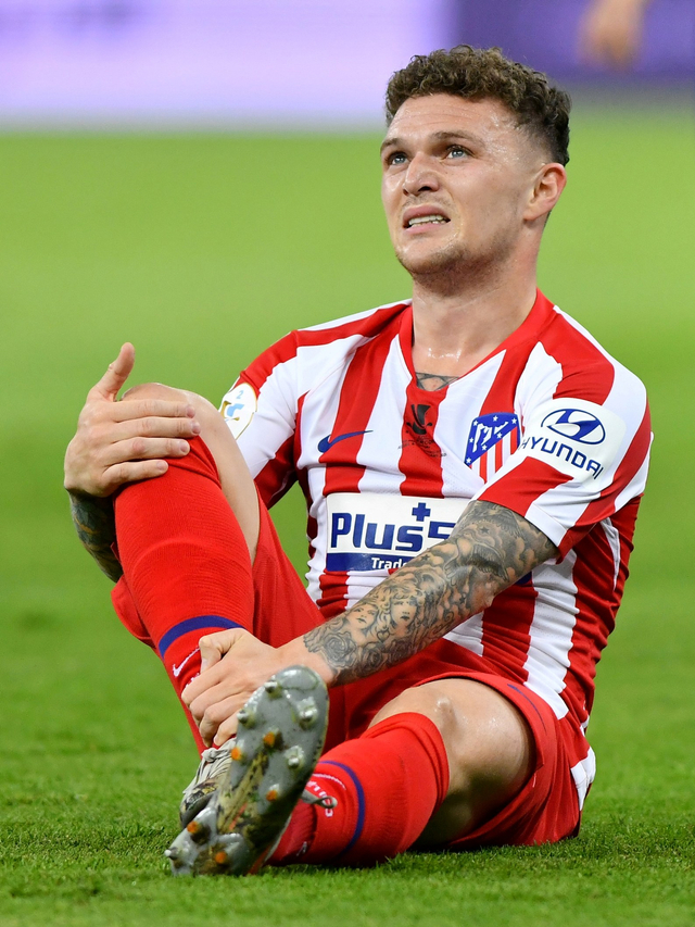 Pemain Atletico Madrid Kieran Trippier.  Foto: REUTERS/Waleed Ali