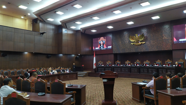 Sidang pembacaan putusan UU Pilkada di Mahkamah Konstitusi, Jakarta Pusat, Rabu (29/1). Foto: Maulana Ramadhan/kumparan