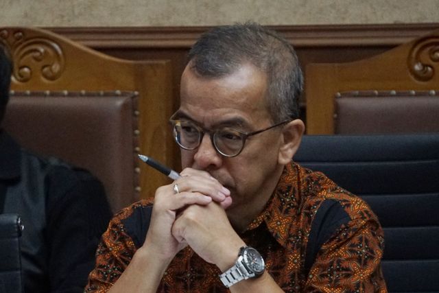 Terdakwa Emirsyah Satar menjalani sidang lanjutan dengan agenda pemeriksaan saksi di Pengadilan Tipikor, Jakarta, Kamis (30/1). Foto: Fanny Kusumawardhani/kumparan