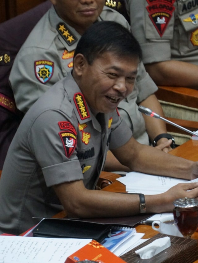 Kapolri Jenderal Idham Azis saat mengadakan rapat kerja bersama Komisi III DPR , Kamis (30/1).
 Foto:  Helmi Afandi Abdullah/kumparan