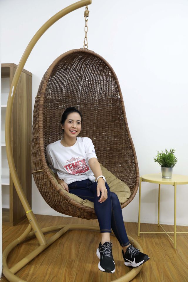 Pemain Film Temen Kondangan, Yeslin Wang saat berkunjuk ke kantor kumparan. Foto: Fitra Andrianto/kumparan