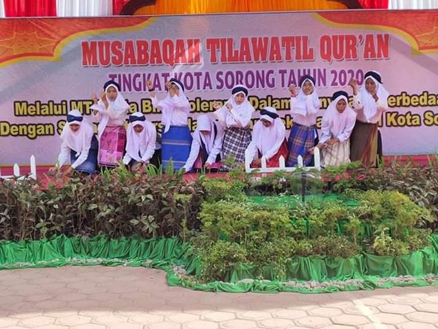 Pembukaan MTQ tingkat Kota Sorong tahun 2020, Sabtu (1/2), foto : Yanti