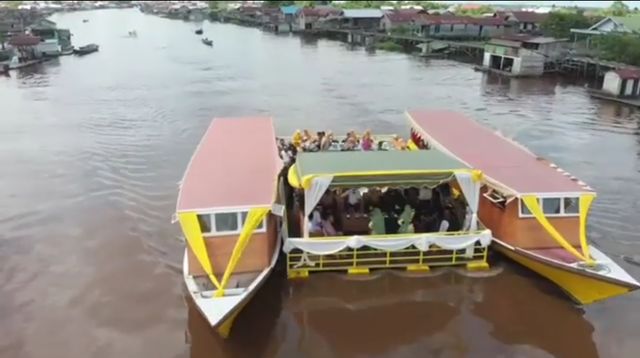 Kapal wisata susur sungai arut. (Foto: IST)