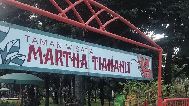 Gerbang Taman Martha Tiahahu Foto: Instagram/@taniadavina