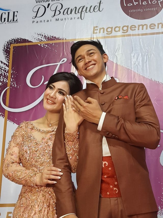 Caesar Hito dan Felicya Angelista, di D'Banquet Pantai Mutiara, Jakarta Utara, Sabtu (8/2). Foto: Maria Gabrielle Putrinda/kumparan