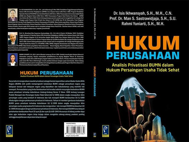 Cover Buku Hukum Perusahaan Analisis Privatisasi BUMN dalam Hukum Persaingan Tidak Sehat