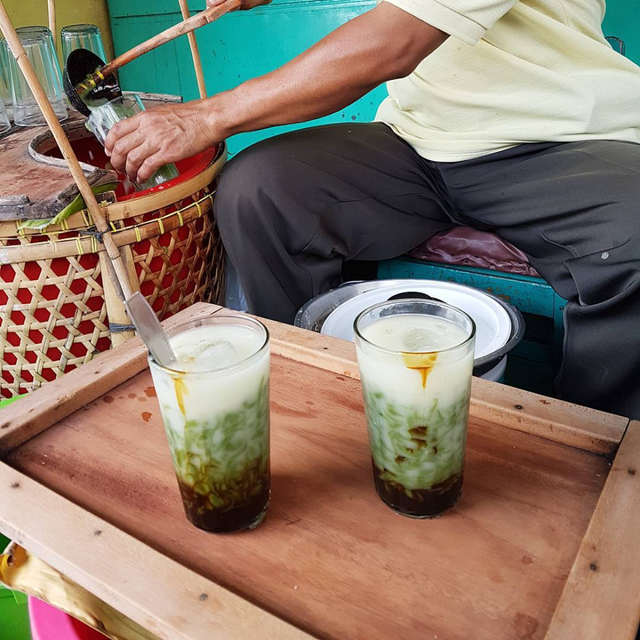 Sajian dawet ayu khas Banjarnegara. (Foto: Satrio Mur Bayu)﻿﻿