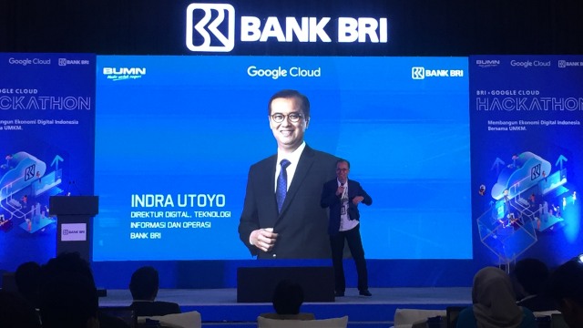 Direktur Digital, Teknologi Informasi dan operasi Bank BRI, Indra Utoyo, Pembukaan BRI Hackaton di Hotel Pullman Central Park. Foto:  Moh Fajri/kumparan