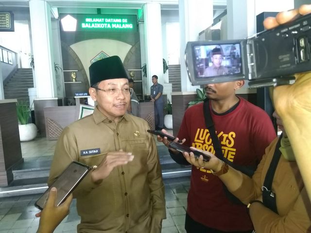 Wali Kota Malang Sutiaji di Balai Kota Malang. Foto : rizal adhi pratama/tugumalangid