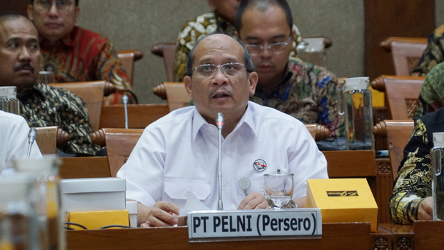 Dirut Pelni, Insan Purwarisya L. Tobing, saat Rapat Dengar Pendapat komisi VI di Gedung Parlemen Jakarta, Senin (10/2). Foto: Helmi Afandi/kumparan