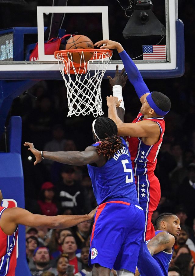 Pertandingan antara Los Angeles Clippers dan Philadelphia Sixers.  Foto: Eric Hartline-USA TODAY Sports