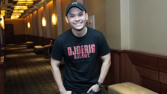 Artis Ben Kasyafani saat hadir di rilis poster film Djoerig Salawe di Plaza Senayan, Jakarta, Rabu, (12/2/2020). Foto: Ronny
