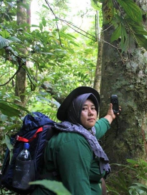 Salah seorang ranger perempuan LPHK Damaran Baru. Dok. HAkA 