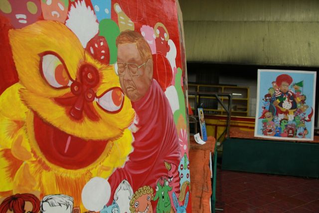 Suasana pameran tentang Gus Dur oleh Garuda Malang di Klenteng Eng An Kiong. Foto: ben/tugumalang.id
