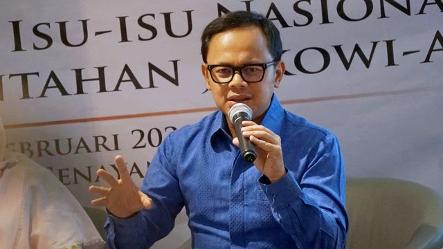 Walikota Bogor Bima Arya Sugiarto dalam diskusi “Evaluasi Publik dan Isu-isu Nasional Dalam 100 Hari Jokowi-Amin” di Senayan, Jakarta, Minggu (16/2). Foto: Fanny Kusumawardhani/kumparan