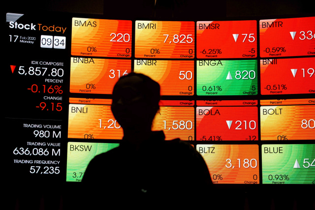 Investor melihat layar monitor Indeks Harga Saham Gabungan (IHSG). Foto:  Irfan Adi Saputra/kumparan