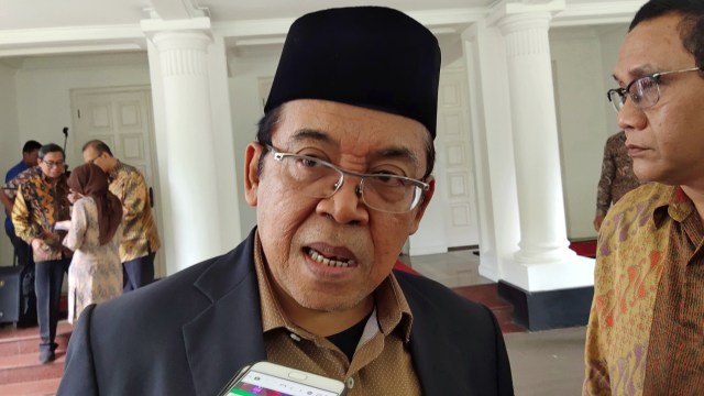 Juru bicara Wakil Presiden RI, Masduki Baidlowi, di Rumah Dinas Wakil Presiden, Jakarta, Senin (17/2). Foto: Aprilandika Pratama/kumparan