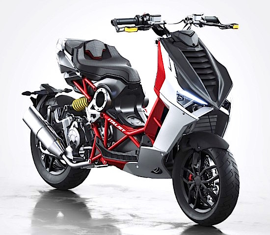 Tampilan depan Italjet Dragster Foto: dok. Istimewa