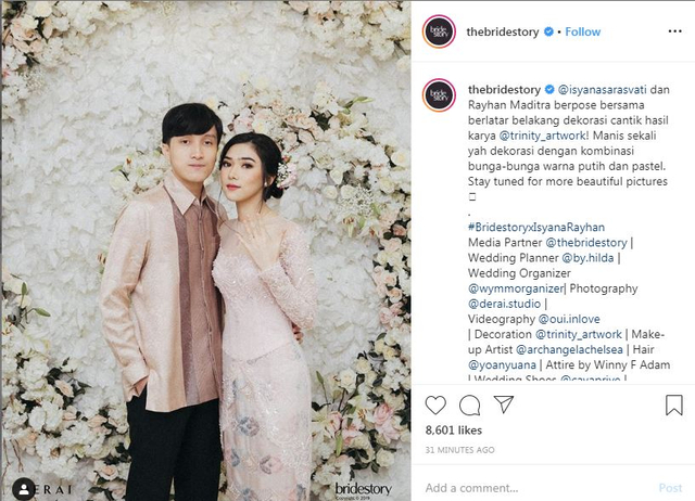 Sumber:instagram.om/thebridestory
