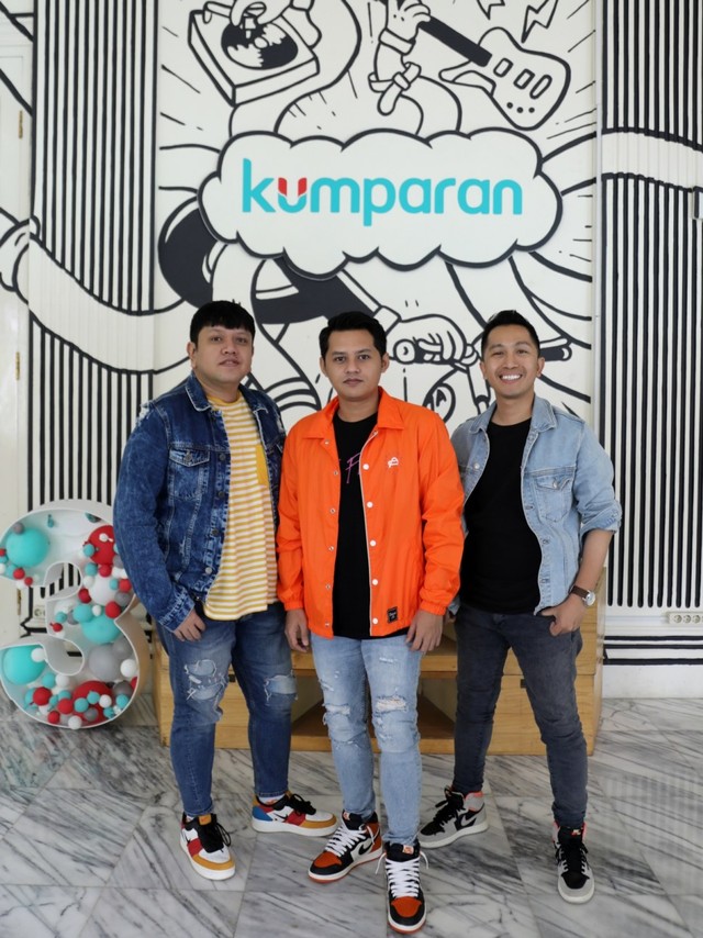 Personel 3 Composers saat berkunjung ke kantor kumparan. Foto: Melly Meiliani/kumparan