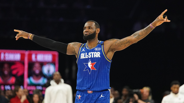 LeBron James di NBA All-Star Game 2020.  Foto: Kyle Terada-USA TODAY Sports