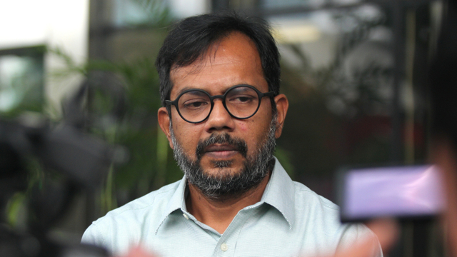 Direktur Lokataru, Haris Azhar saat tiba di Gedung KPK, Jakarta, Selasa (18/2). Foto: Nugroho Sejati/kumparan