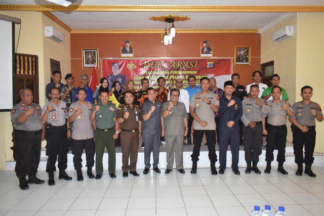Deklarasi WBK dan WBBM di Mapolres Balangan, Selasa (18/2/2020). Diskominfo Balangan