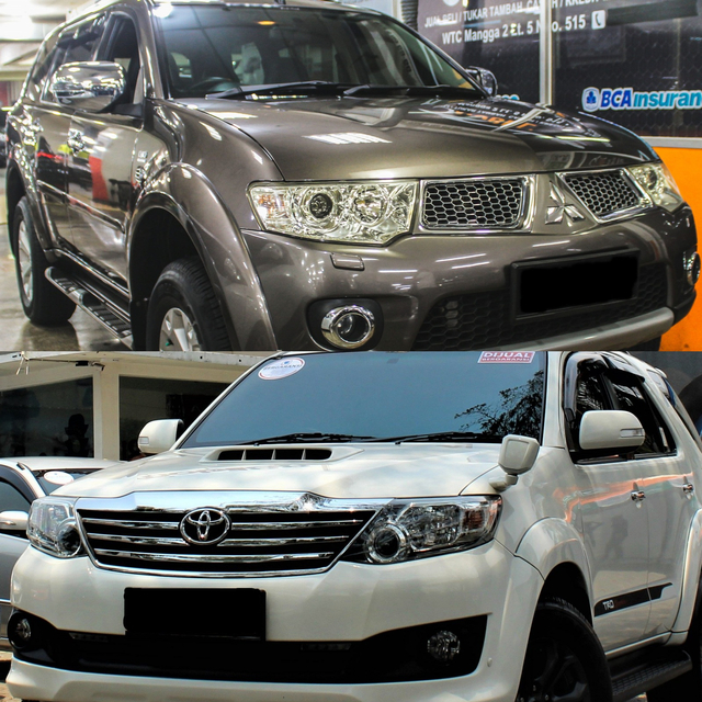 Toyota Fortuner dan Mitsubishi Pajero Foto: Istimewa