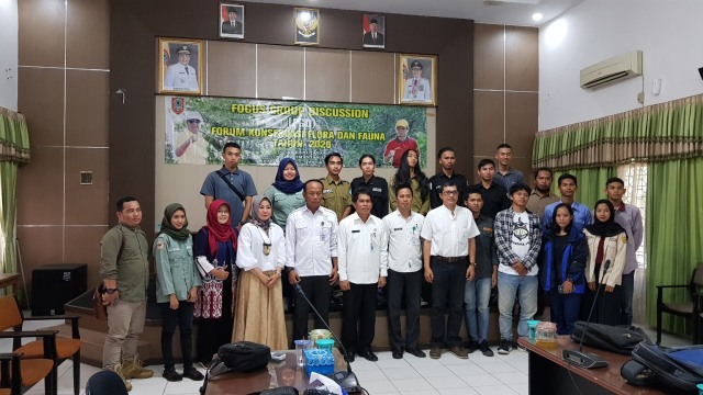 FGD Forum Konservasi Flora dan Fauna Kalsel di Dishut Kalsel, Rabu (19/2/2020). Diananta/banjarhits.id