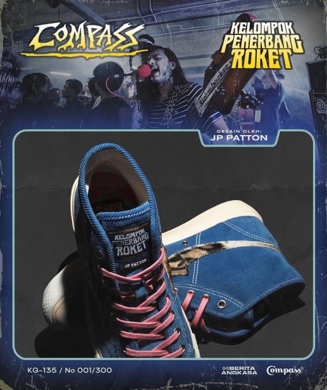 Sepatu Compass x Kelompok Penerbang Roket dok Instagram @sepatucompass