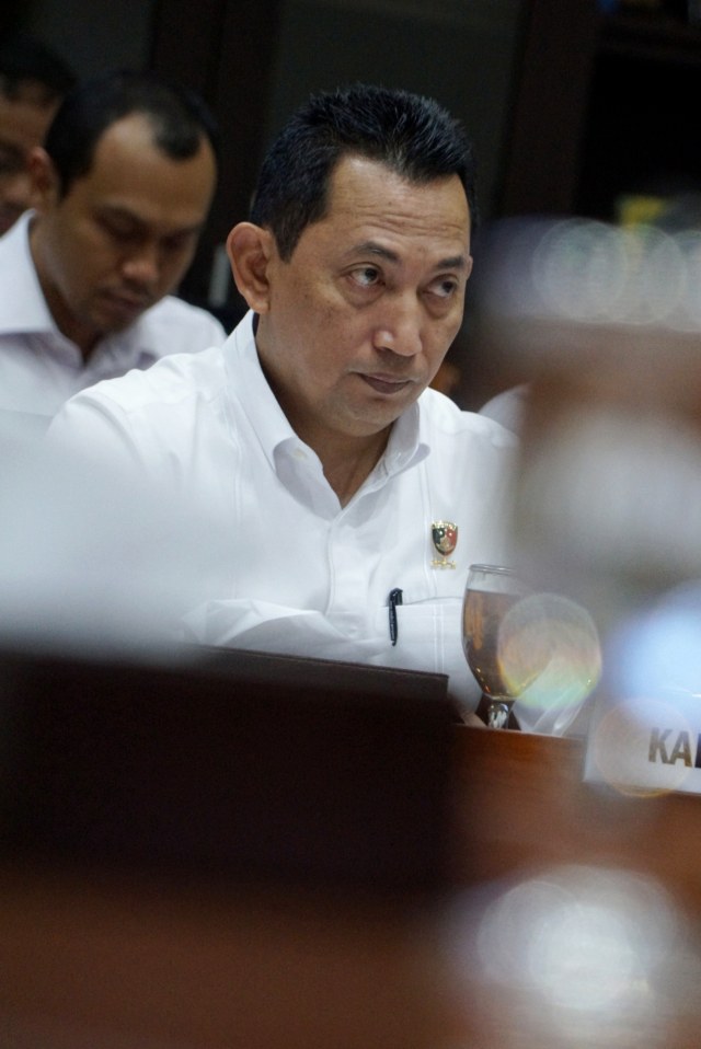 Kabareskrim Mabes Polri Komjen Listyo Sigit Prabowo rapat dengar pendapat membahas penanganan perkara kasus PT Trans Pasific Petro Chemical Utama (TPPI). Foto: Helmi Afandi Abdullah/kumparan