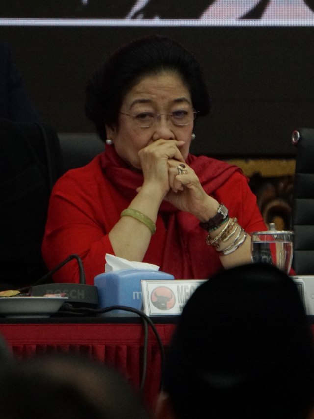 Ketua umum PDIP, Megawati Soekarno Putri di Kantor DPP PDI Perjuangan, Jakarta, Rabu (19/2). Foto: Jamal Ramadhan/kumparan