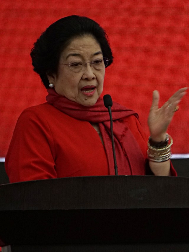 Ketua umum PDIP, Megawati Soekarno Putri di Kantor DPP PDI Perjuangan, Jakarta, Rabu (19/2). Foto: Jamal Ramadhan/kumparan