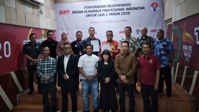 BOPI serahkan rekomendasi Liga 1. Foto: Ferry Adi/kumparan 