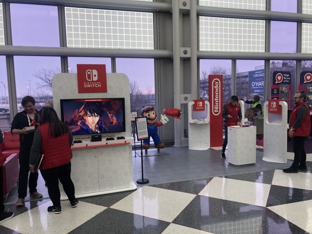 Lounge Nintendo di Bandara O'Hare di Chicago, AS. Foto: Reddit