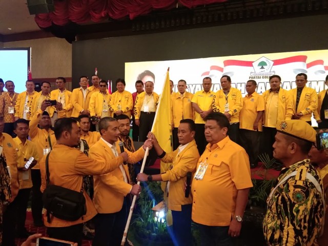 Ahmad Yasir Ridho Lubis terpilih menjadi ketua DPD Golkar Sumatera Utara periode 2020-2025.  Foto: SumutNews