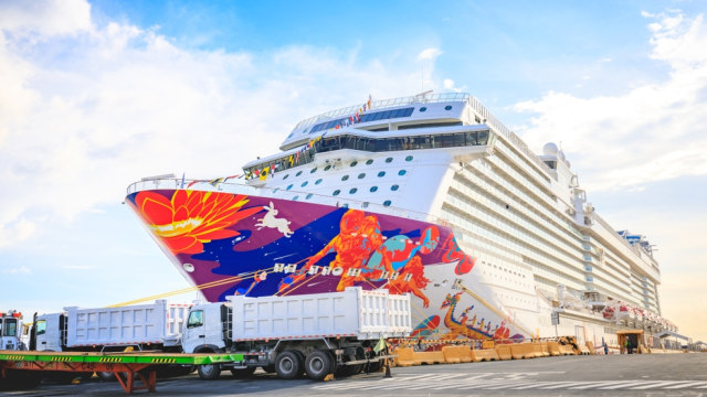 Ilustrasi kapal pesiar World Dream Cruise. Foto: Shutterstock