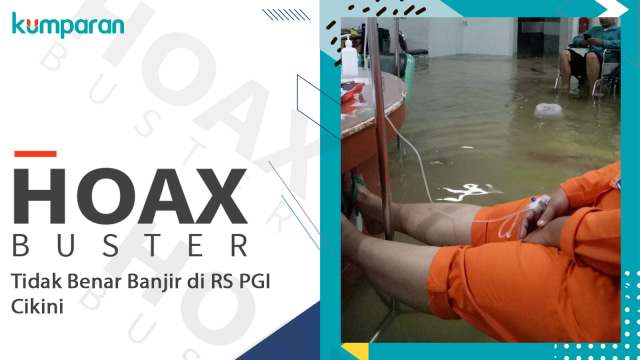 Hoaxbuster banjir di PGI Cikini, foto: Twitter