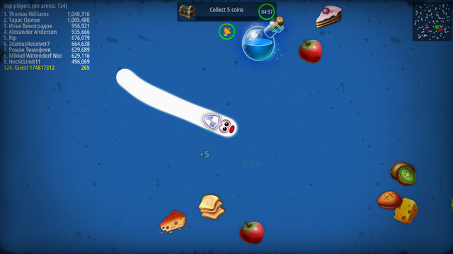 Ilustrasi  Tips Permainan Worms Zone  Foto: Worms Zone
