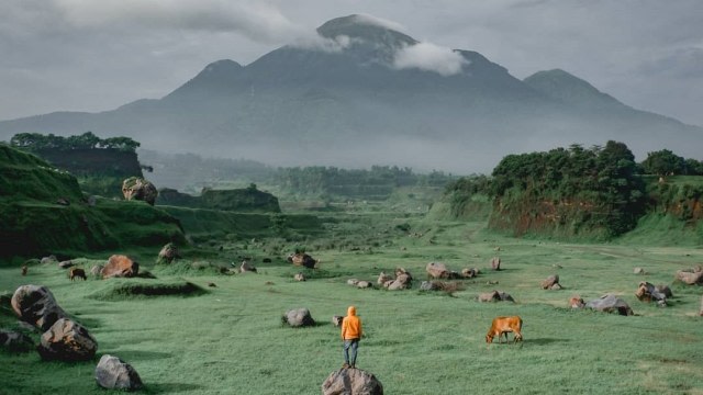 Keindahan Ranu Mundoro di Ngoro, Mojokerto yang tampak seperti lanskap menawan Selandia Baru Foto: Instagram/@faizalsellee