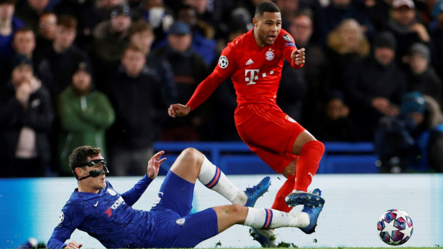 Serge Gnabry bersinar di laga Bayern Muenchen vs Chelsea.