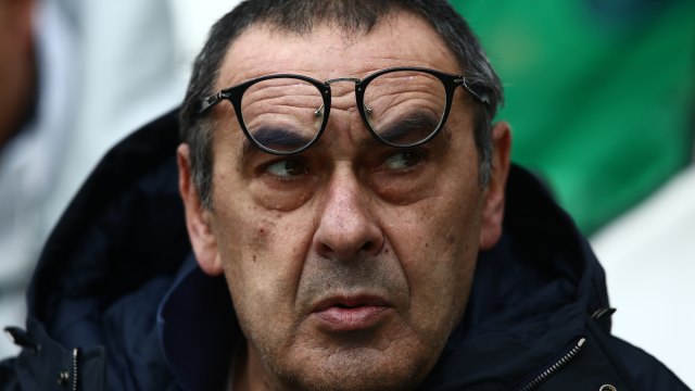 Maurizio Sarri, pelatih Juventus. Foto: AFP/Isabella Bonotto