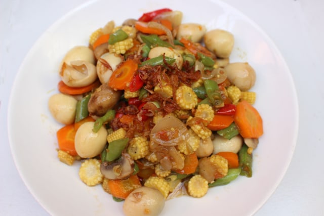 Ilustrasi masakan tumis putren. Foto: dok.shutterstock
